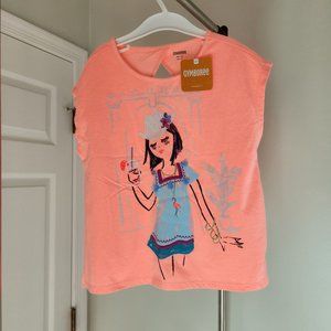New with tags Gymboree Girls  summer sleeveless shirt Size M with cute design